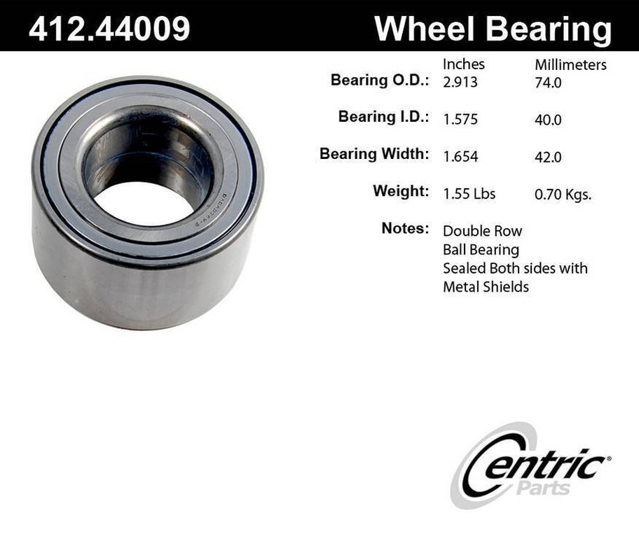 Wheel Bearing for Corolla, Matrix, Vibe, Tc, Celica, MR2 Spyder+More 412.44009E