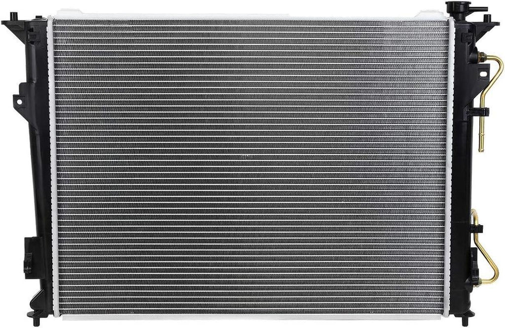 OEM-RA-2831 Factory Style Aluminum Cooling Radiator Compatible with 06-11 Azera, 07-10 Magentis/Optima AT, 25-1/16" W X 18-7/8" X 5/8" D, 1-3/8" Inlet, 1-3/8" Outlet