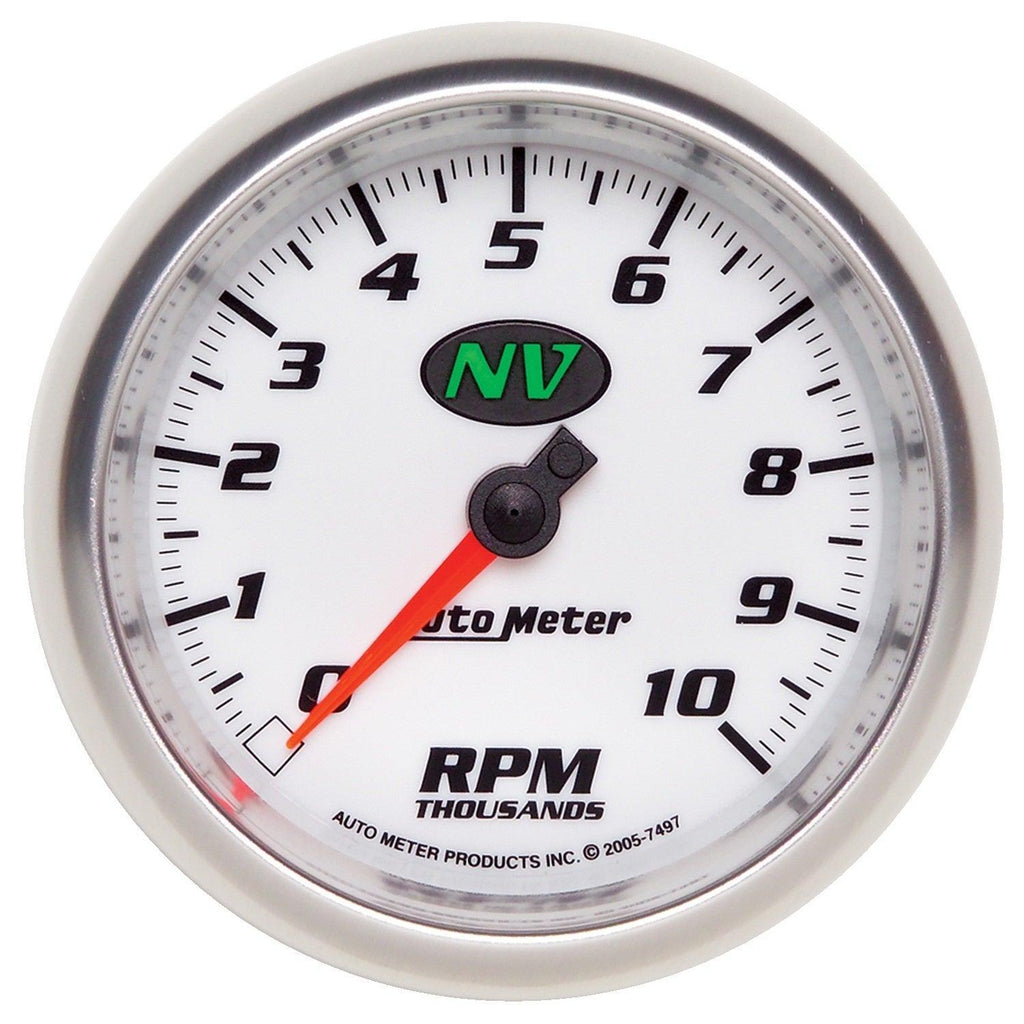 3-3/8 in. IN-DASH TACHOMETER 0-10000 RPM NV - greatparts