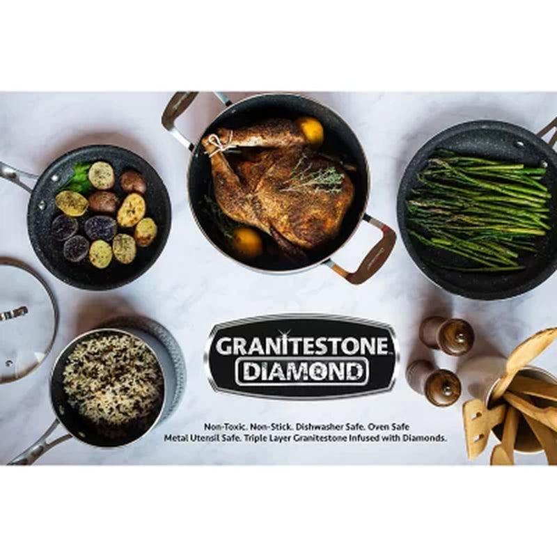 Granitestone 22-Piece Non-Stick Aluminum Cookware Set with Utensils