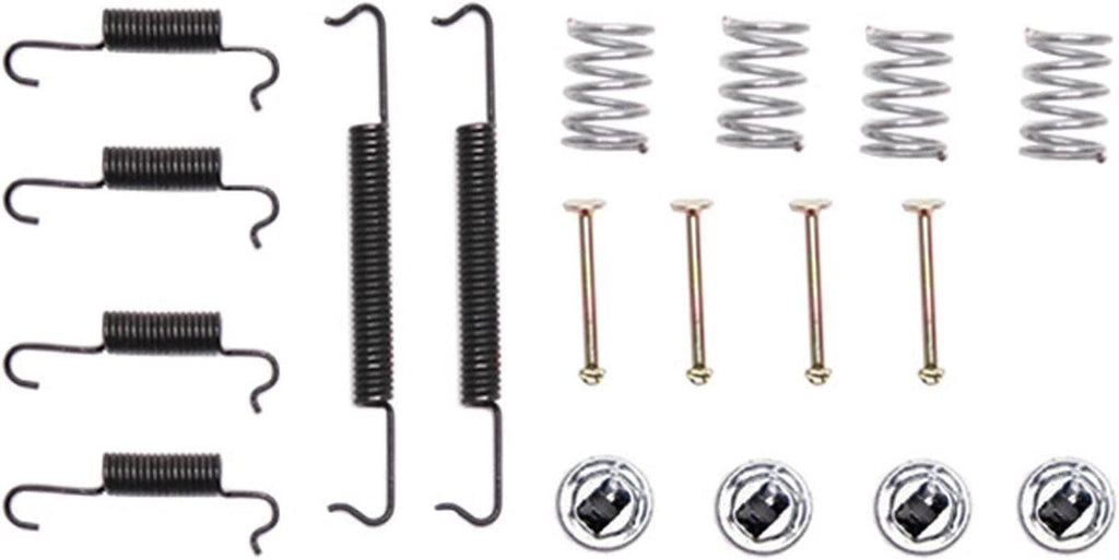 Professional 18K643 Rear Drum Brake Spring Kit with Springs, Pins, and Retainers