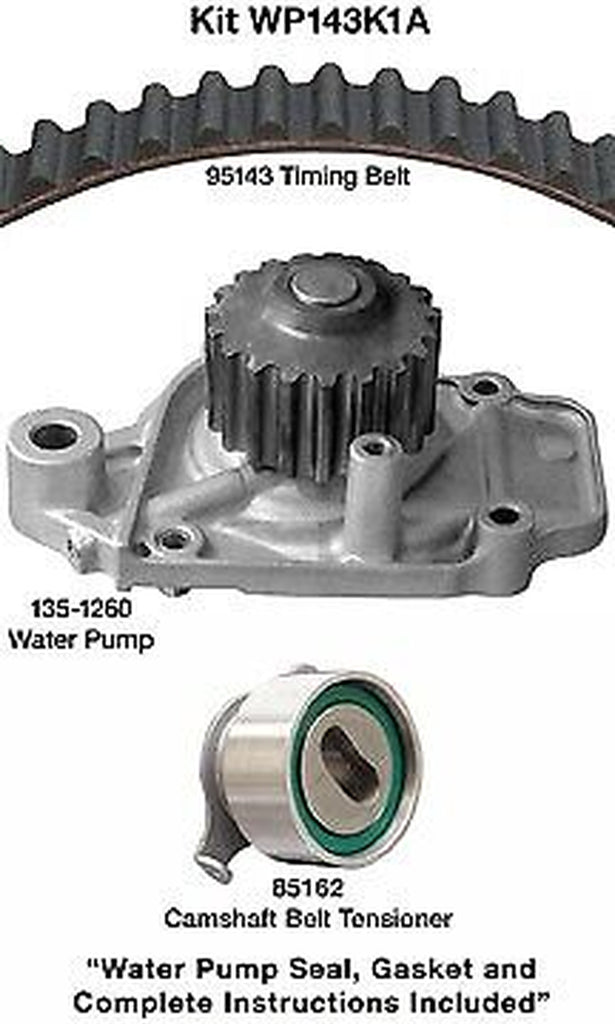 Dayco Engine Timing Belt Kit with Water Pump for Honda WP143K1A