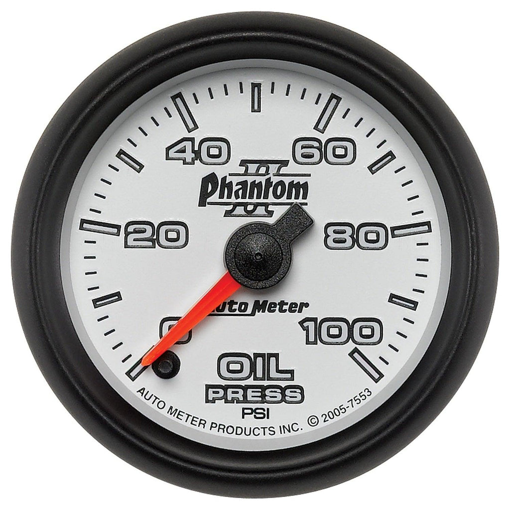 2-1/16 in. OIL PRESSURE 0-100 PSI PHANTOM II - greatparts