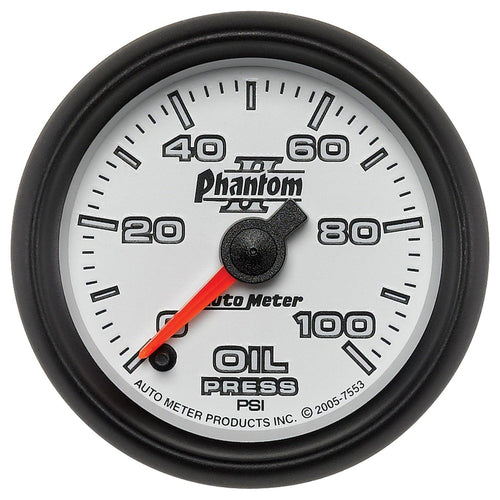 2-1/16 in. OIL PRESSURE 0-100 PSI PHANTOM II - greatparts