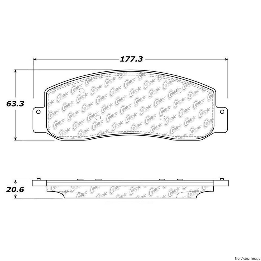 Centric Front Disc Brake Pad for Ford (106.10690)