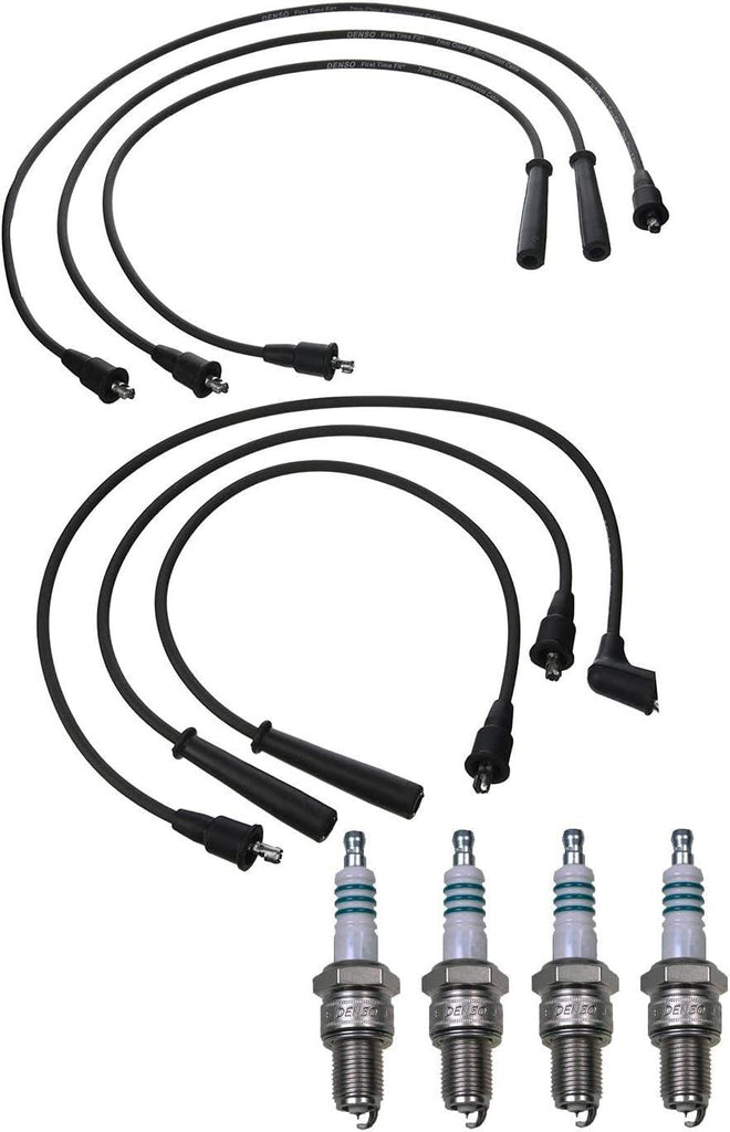 Denso Wire Set 7Mm 4 Iridiumpower Spark Plug.044 Kit for Alfa Romeo Suzuki Isuzu