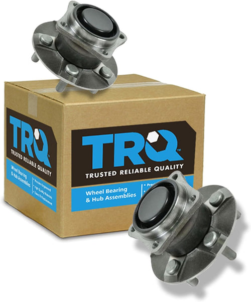 TRQ Rear Wheel Bearing & Hub Assembly Pair Set for Matrix Corolla Celica Vibe