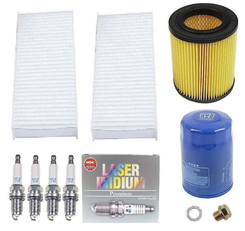 Tune up Kit Air Oil Cabin Filter Drain Plug Spark Plugs for Acura RSX Honda CR-V