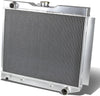 RA-CHARGER74-3 3-Row Full Aluminum Radiator Compatible with 70-78 Dodge B-Series Ram Van, Compatible with 50-54 Chevy Bel Air / 1953-1954 Corvette