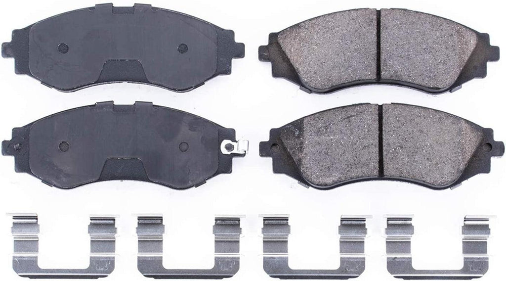17-797, Z17 Front Ceramic Brake Pads with Hardware