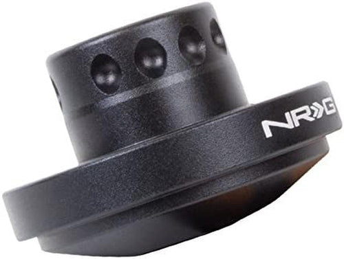 NRG-SRK-RZRLH Steering Wheel Quick Release Short Spine Hub Adapter, 6X70Mm Bolt Pattern, Retain Horn & Turn Signals, Black Body