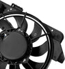 OEM-RF-0125 Factory Style Radiator Cooling Fan Assembly Cooling Efficiency Improved Direct Replacement [Compatible with Ford Transit Connect 2010-2013 Fits 2.0L Engines] , Black