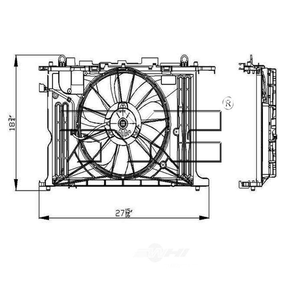 Dual Radiator and Condenser Fan Assembly Fits 2010 Pontiac Vibe