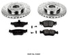K3047 Front Z23 Carbon Fiber Brake Pads with Drilled & Slotted Brake Rotors Kit