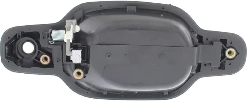 For Chevy Colorado Exterior Door Handle Front Driver Side Smooth Black Bezel with Chrome Lever 2004-2012 | with Key Hole| Trim: LS/LT/WT