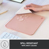 Logitech Mouse Pad - Studio Series, Computer Mouse Mat with Anti-Slip Rubber Base, Easy Gliding, Spill-Resistant Surface, Durable Materials, Portable, in a Fresh Modern Design, Darker Rose