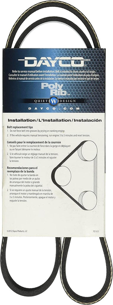 Dayco 5050413 Serpentine Belt