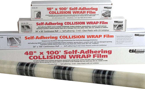 Collision Wrap - Sprung Doors - 18 in X 100 Ft Continuous Roll