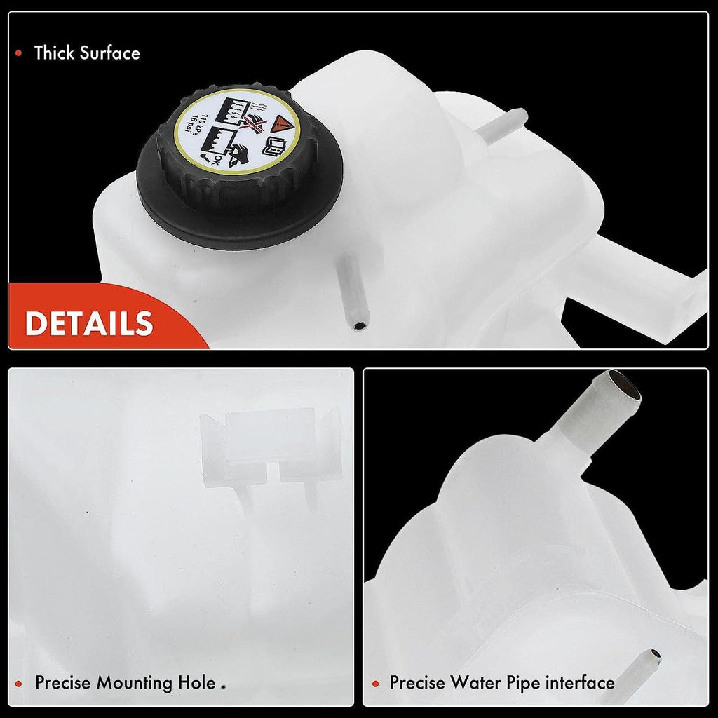 A-Premium Engine Coolant Overflow Recovery Reservoir Tank [W/Cap] Compatible with Ford Taurus 2000-2007, Mercury Sable 2000-2005, V6 3.0L, Replace # SK603203
