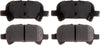 Gold 17D828CH Ceramic Rear Disc Brake Pad Set