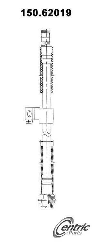 Centric Brake Hydraulic Hose for Nova, Apollo, Omega, Ventura 150.62019