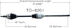 TO-8201 CV Axle Shaft
