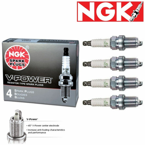 4 Pc NGK V-Power Spark Plugs 4495 BPZ8H-N-10 4495 BPZ8HN10 Tune up Sp