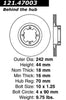 Centric Front Disc Brake Rotor for Loyale, XT, DL, GL, GL-10, RX (121.47003)