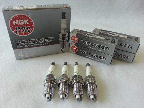 4-New NGK V-Power Copper Spark Plugs TR551 #2683 Made in Japan