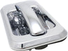 Rear Exterior Door Handle Compatible with 2003-2009 Hummer H2, Set of 2, Driver and Passenger Side, Chrome