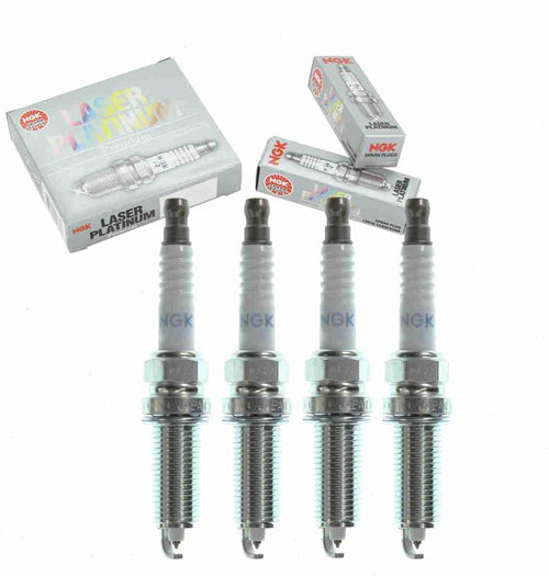 4 Pc NGK Laser Platinum Spark Plugs Compatible with Nissan Versa 1.6L L4 2012-2020