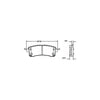 Centric Rear Disc Brake Pad for Armada, QX80, QX56 (105.15100)
