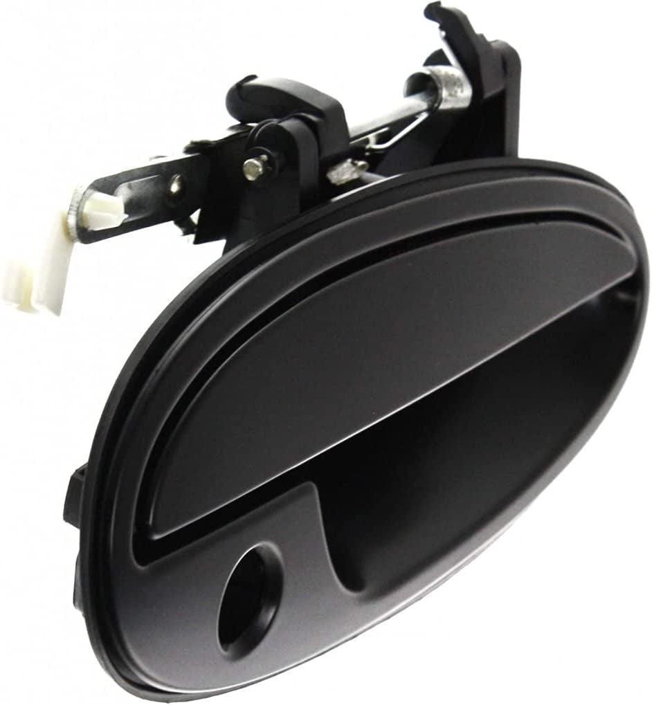 for Buick Park Avenue Exterior Door Handle Front, Passenger Side Smooth Black 1997-2005 | with Key Hole | Trim: Base/Ultra | GM1311170 | 25699150