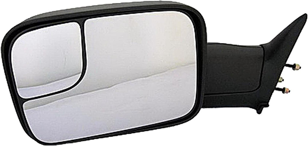 Dorman 955-678 Driver Side Manual Door Mirror - Folding Compatible with Select Dodge Models, Black