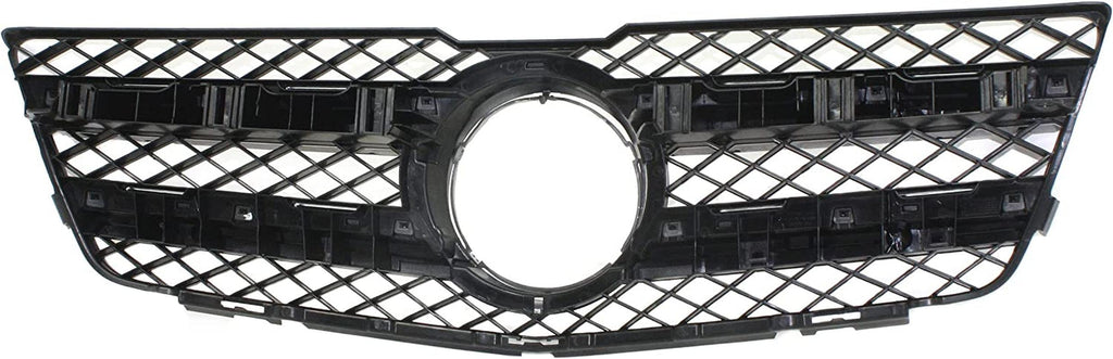 Grille Assembly for MERCEDES BENZ GLK250/GLK350 10-15 Black W/Chrome Molding W/Aluminum Trim