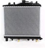 OEM-RA-263 1-Row Factory Style Aluminum Core Cooling Radiator Replacement Compatible with 88-93 Festiva at MT, 15-1/4" W X 12-11/16" H X 1" D