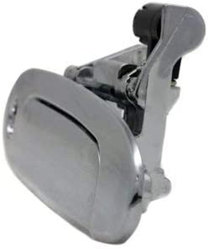 Exterior Door Handles Set of 2 Front Left and Right Side Plastic Chrome W/Keyhole Compatible with Toyota Echo