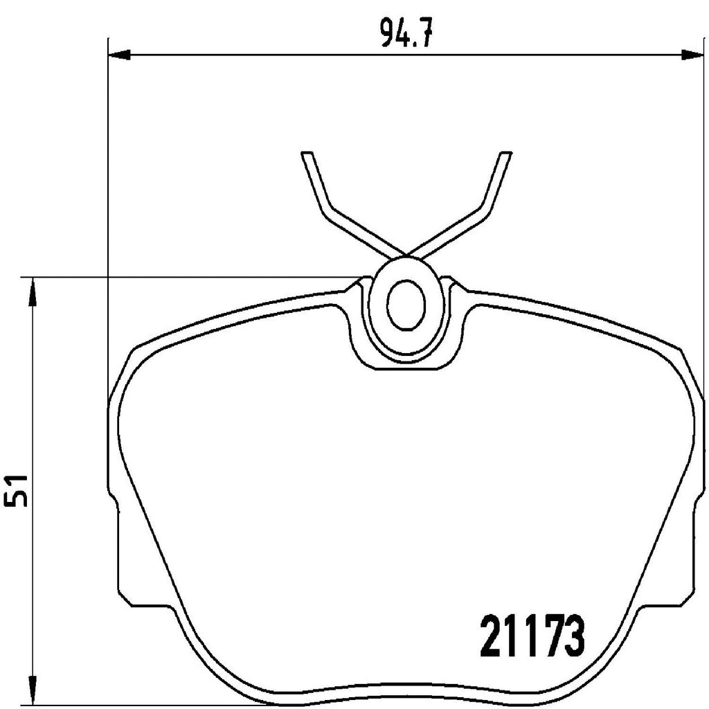 Brembo Front Disc Brake Pad Set for BMW (P06010)