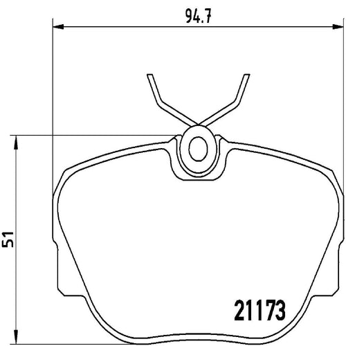 Brembo Front Disc Brake Pad Set for BMW (P06010)