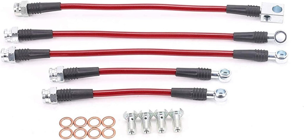 BH00039 Stainless Steel Brake Hose Kit- Front & Rear