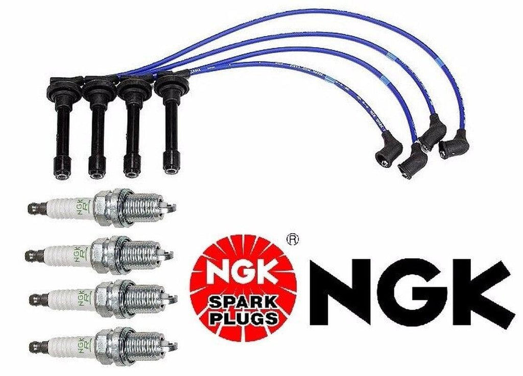 For Acura Integra NGK Blue Spark Plug Wire Set HE82+NGK V-Power Spark Plugs