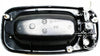 for Cadillac Escalade Exterior Door Handle Front, Passenger Side Smooth Black Bezel with Chrome Lever (2002-2006) | with Key Hole | Trim: Base | GM1311187 | 15745148