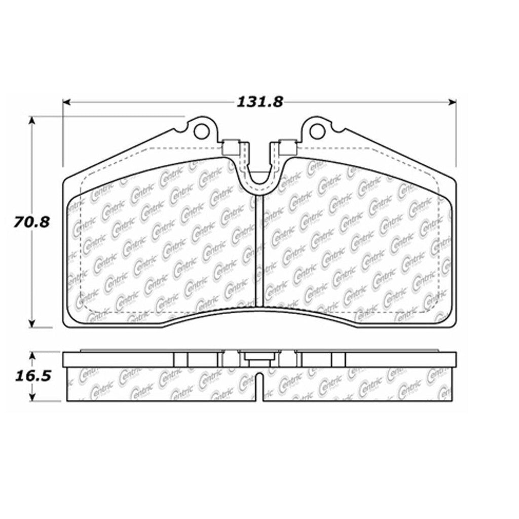 Centric Front Disc Brake Pad for 911, 968, 928, 944 (102.06090)