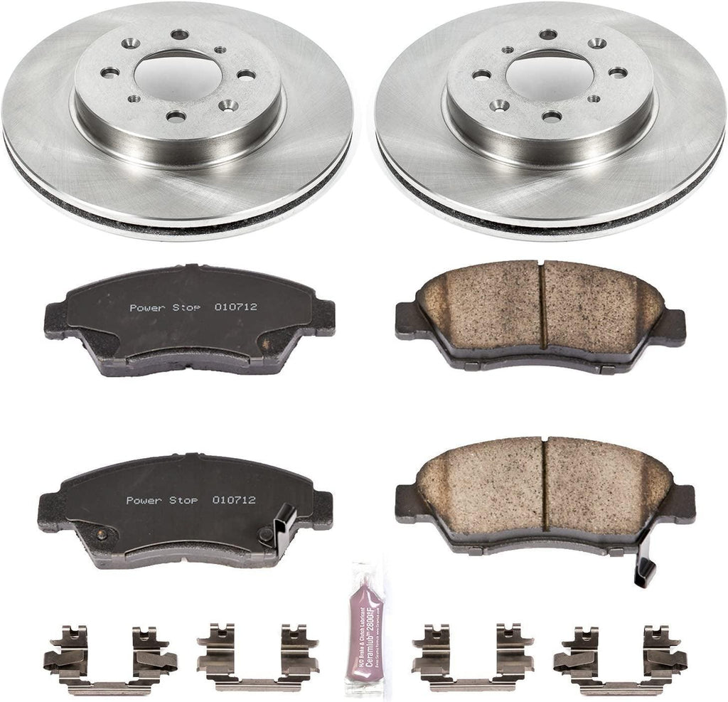 KOE694 Autospecialty Front Replacement Brake Kit-Oe Brake Rotors & Ceramic Brake Pads