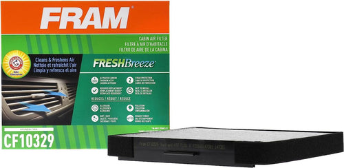 Fresh Breeze Cabin Air Filter Replacement for Car Passenger Compartment W/ Arm and Hammer Baking Soda, Easy Install, CF10329 for Select Hyundai and Kia Vehicles