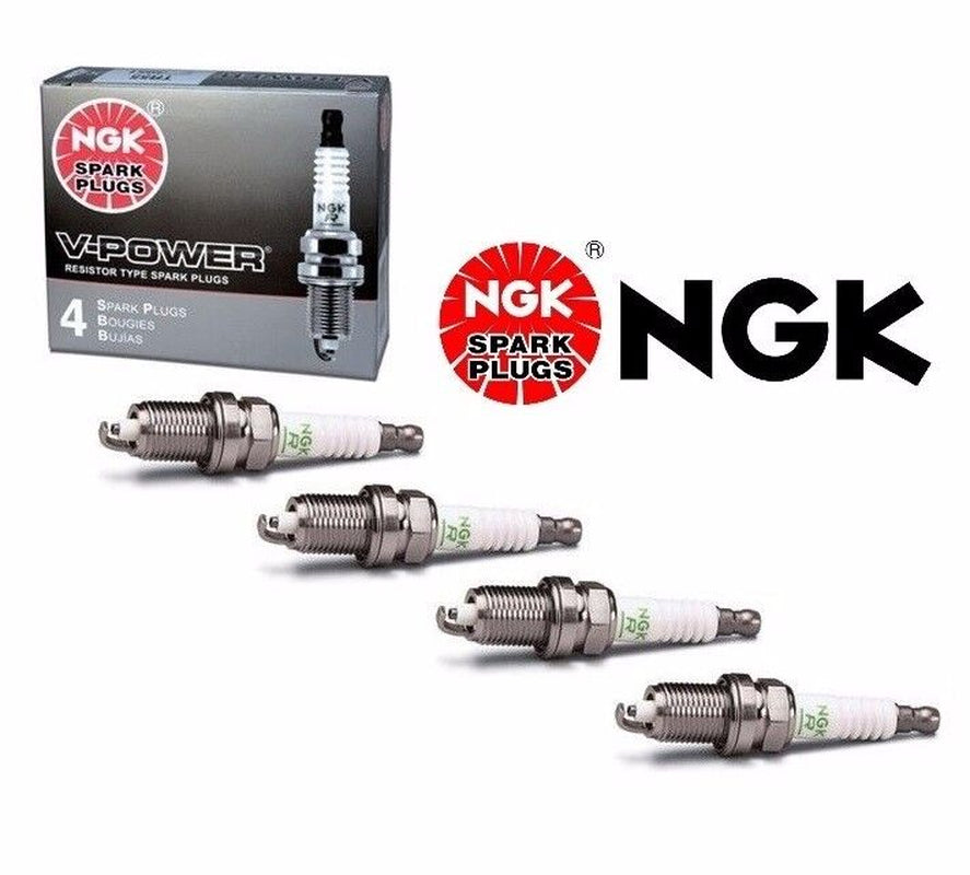 4 X NGK V-Power Resistor Spark Plugs OEM Power Performance BR9EYA # 7548