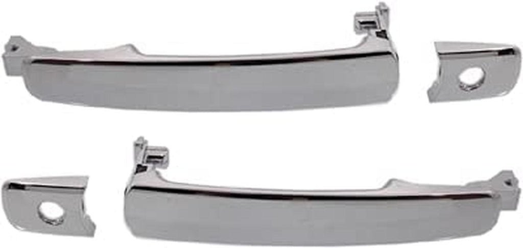Front Exterior Door Handle Compatible with 2003-2007 Infiniti G35 / Nissan Murano and 2003-2008 Infiniti FX35 / FX45 Chrome, Set of 2, Driver and Passenger Side