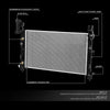 DNA Motoring  Factory Style Aluminum Radiator Compatible with 93-95 Town & Country/Caravan/Grand Voyager AT, 25-3/8" W X 15-1/16" H X 1-1/4" D, 1-1/4" Inlet, 1-1/2" Outlet