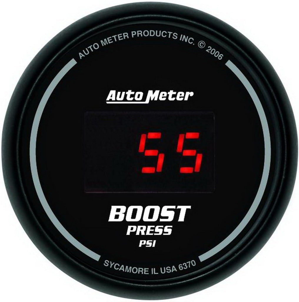 6370 Sport Comp Digital 2-1/16" 22037 PSI Digital Boost Gauge