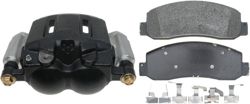 Gold 18R2534 Front Passenger Side Disc Brake Caliper Assembly with Semi-Metallic Pads (Loaded Non-Coated), Remanufactured